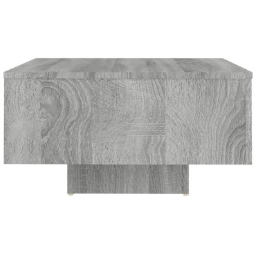 vidaXL Τραπεζάκι Σαλονιού Γκρι Sonoma 60x60x31,5cm από Επεξεργ. Ξύλο 1 τεμ.