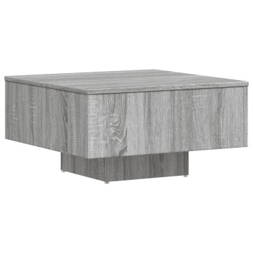 vidaXL Τραπεζάκι Σαλονιού Γκρι Sonoma 60x60x31,5cm από Επεξεργ. Ξύλο 1 τεμ.