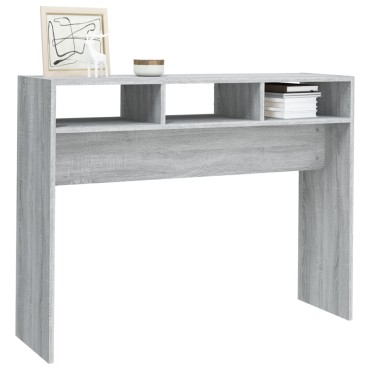 vidaXL Τραπέζι Κονσόλα Γκρι Sonoma 105x30x80cm Επεξεργασμένο Ξύλο 1 τεμ.