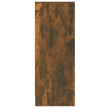 vidaXL Παπουτσοθήκη Καπνιστή Δρυς 60x35x92cm από Επεξεργασμένο Ξύλο