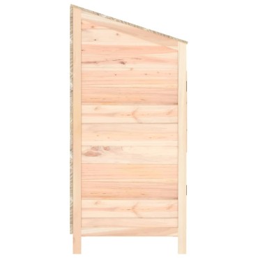 vidaXL Αποθήκη Κήπου 55 x 52 x 112 εκ. από Μασίφ Ξύλο Ελάτης