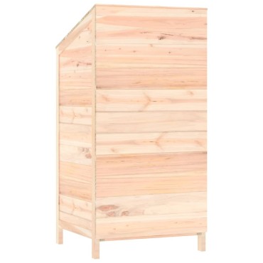 vidaXL Αποθήκη Κήπου 55 x 52 x 112 εκ. από Μασίφ Ξύλο Ελάτης