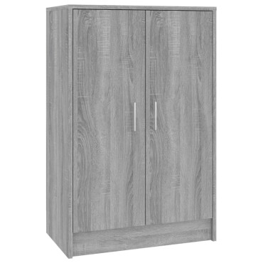 vidaXL Παπουτσοθήκη Γκρι Sonoma 60x35x92cm Επεξεργασμένο Ξύλο