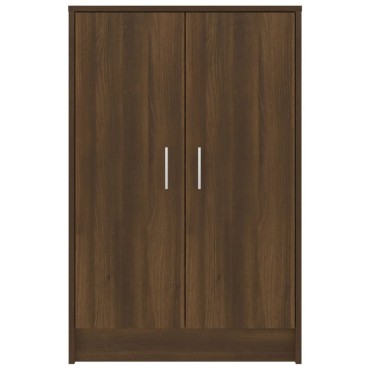 vidaXL Παπουτσοθήκη Καφέ Δρυς 60x35x92cm από Επεξεργασμένο Ξύλο