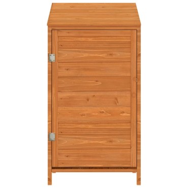 vidaXL Αποθήκη Κήπου Καφέ 55 x 52 x 112 εκ. από Μασίφ Ξύλο Ελάτης