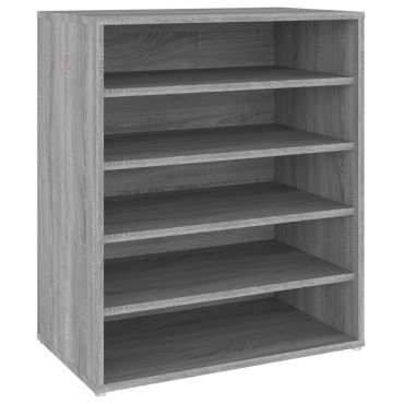 vidaXL Παπουτσοθήκη Γκρι Sonoma 60x35x70cm από Επεξεργασμένο Ξύλο