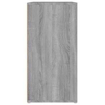 vidaXL Παπουτσοθήκη Γκρι Sonoma 60x35x70cm από Επεξεργασμένο Ξύλο