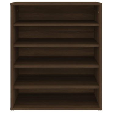 vidaXL Παπουτσοθήκη Καφέ Δρυς 60x35x70cm από Επεξεργασμένο Ξύλο