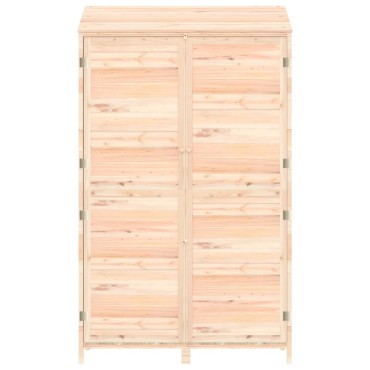 vidaXL Αποθήκη Κήπου 102 x 52 x 174,5 εκ. από Μασίφ Ξύλο Ελάτης