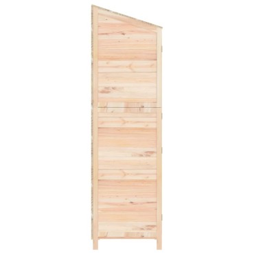 vidaXL Αποθήκη Κήπου 102 x 52 x 174,5 εκ. από Μασίφ Ξύλο Ελάτης