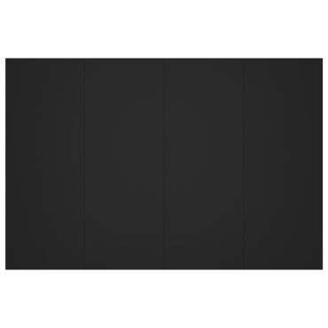 vidaXL Κεφαλάρι Κρεβατιού Μαύρο 120x1,5x80cm από Επεξεργασμένο Ξύλο 1 τεμ.