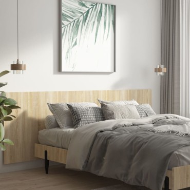 vidaXL Κεφαλάρι Κρεβατιού Sonoma Δρυς 240x1,5x80cm από Επεξεργ. Ξύλο 1 τεμ.