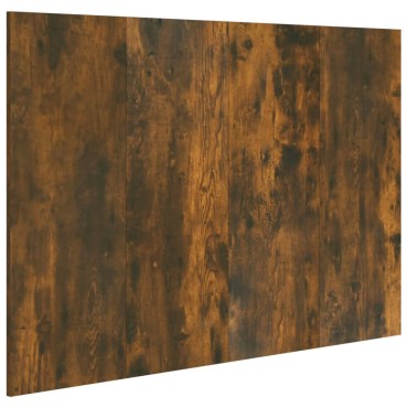 vidaXL Κεφαλάρι Κρεβατιού Καπνιστή Δρυς 120x1,5x80cm Επεξεργασ. Ξύλο 1 τεμ.