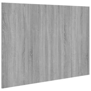 vidaXL Κεφαλάρι Κρεβατιού Γκρι Sonoma 120x1,5x80cm Επεξεργ. Ξύλο 1 τεμ.