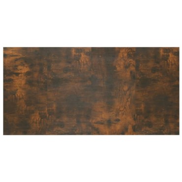 vidaXL Κεφαλάρι Κρεβατιού Καπνιστή Δρυς 160x1,5x80cm Επεξεργασ. Ξύλο 1 τεμ.