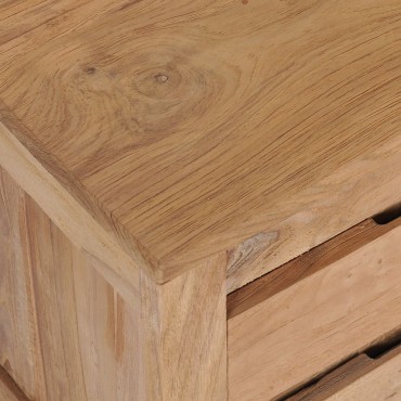 vidaXL Έπιπλο Τηλεόρασης 115x30x40cm από Μασίφ Ξύλο Teak