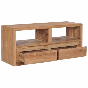 vidaXL Έπιπλο Τηλεόρασης 90x30x40cm από Μασίφ Ξύλο Teak