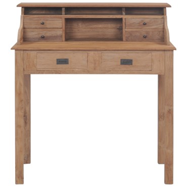 vidaXL Γραφείο 90x50x100cm από Μασίφ Ξύλο Teak 1 τεμ.