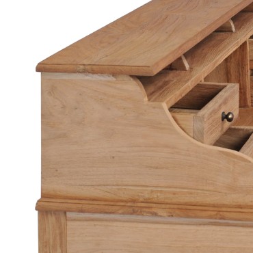 vidaXL Γραφείο 90x50x100cm από Μασίφ Ξύλο Teak 1 τεμ.