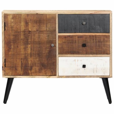 vidaXL Ντουλάπι με Συρτάρια 88x30x73cm από Μασίφ Ξύλο Μάνγκο 1 τεμ.