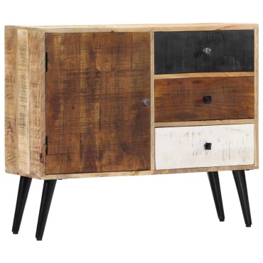 vidaXL Ντουλάπι με Συρτάρια 88x30x73cm από Μασίφ Ξύλο Μάνγκο 1 τεμ.