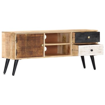 vidaXL Έπιπλο Τηλεόρασης 115x30x47cm από Μασίφ Ξύλο Μάνγκο