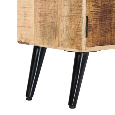 vidaXL Έπιπλο Τηλεόρασης 115x30x47cm από Μασίφ Ξύλο Μάνγκο