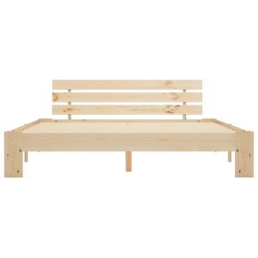 vidaXL Πλαίσιο Κρεβατιού 180x200cm από Μασίφ Ξύλο Πεύκου 1 τεμ. - Διπλό