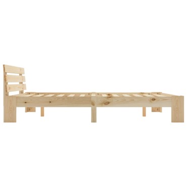 vidaXL Πλαίσιο Κρεβατιού 180x200cm από Μασίφ Ξύλο Πεύκου 1 τεμ. - Διπλό