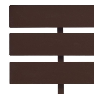 vidaXL Πλαίσιο Κρεβατιού Σκούρο Καφέ 160x200cm από Μασίφ Ξύλο Πεύκου 1 τεμ. - Διπλό