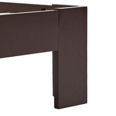 vidaXL Πλαίσιο Κρεβατιού Σκούρο Καφέ 160x200cm από Μασίφ Ξύλο Πεύκου 1 τεμ. - Διπλό