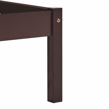 vidaXL Πλαίσιο Κρεβατιού Σκούρο Καφέ 160x200 εκ. από Μασίφ Ξύλο Πεύκου