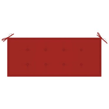 vidaXL Μαξιλάρι Πάγκου Κήπου Κόκκινο 120x50x4cm Ύφασμα Oxford