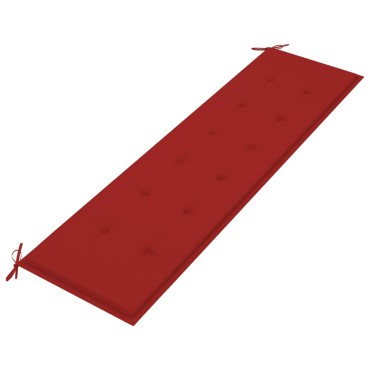 vidaXL Μαξιλάρι Πάγκου Κήπου Κόκκινο 180x50x3cm Ύφασμα Oxford