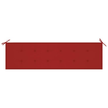 vidaXL Μαξιλάρι Πάγκου Κήπου Κόκκινο 180x50x3cm Ύφασμα Oxford
