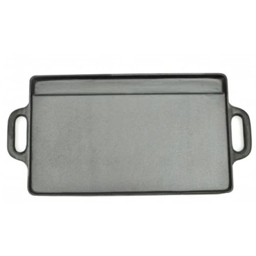 vidaXL Πλάκα Ψησίματος Δύο Όψεων 2 τεμ. 38 x 23 εκ. από Χυτοσίδηρο