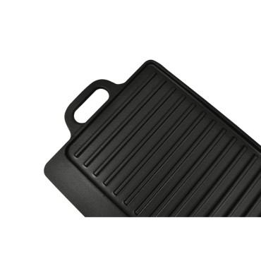 vidaXL Πλάκα Ψησίματος Δύο Όψεων 2 τεμ. 38 x 23 εκ. από Χυτοσίδηρο