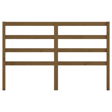 vidaXL Κεφαλάρι Κρεβατιού Μελί 166x4x100cm από Μασίφ Ξύλο Πεύκου 1 τεμ.
