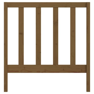 vidaXL Κεφαλάρι Κρεβατιού Μελί 81x4x100cm από Μασίφ Ξύλο Πεύκου 1 τεμ.