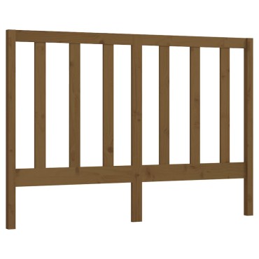 vidaXL Κεφαλάρι Κρεβατιού Μελί 156x4x100cm από Μασίφ Ξύλο Πεύκου 1 τεμ.