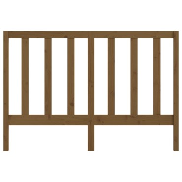 vidaXL Κεφαλάρι Κρεβατιού Μελί 156x4x100cm από Μασίφ Ξύλο Πεύκου 1 τεμ.