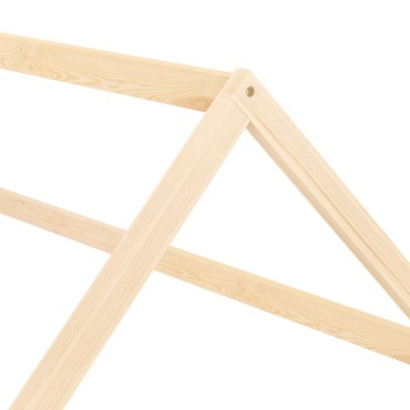 vidaXL Πλαίσιο Κρεβατιού Παιδικό 70x140cm Μασίφ Ξύλο Πεύκου 1 τεμ. - Μονό