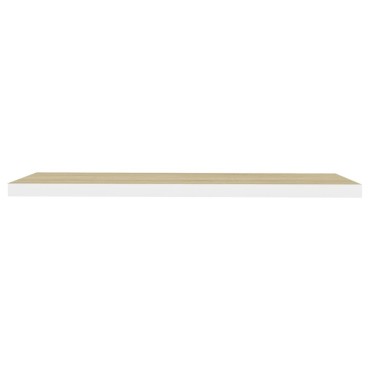 vidaXL Ράφια Τοίχου 2 τεμ. Δρυς / Λευκά 90x23,5x3,8cm από MDF