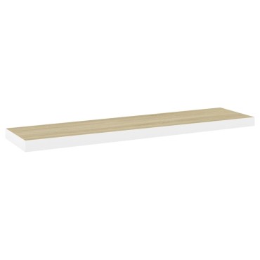 vidaXL Ράφια Τοίχου 4 τεμ. Δρυς / Λευκά 90x23,5x3,8cm από MDF