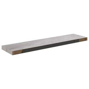 vidaXL Ράφι Τοίχου Γκρι Σκυροδέματος 90x23,5x3,8cm από MDF 1 τεμ.