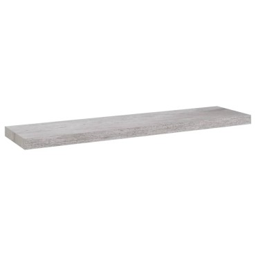 vidaXL Ράφια Τοίχου 2 τεμ. Γκρι Σκυροδέματος 90x23,5x3,8cm MDF