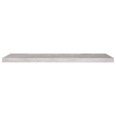 vidaXL Ράφια Τοίχου 2 τεμ. Γκρι Σκυροδέματος 90x23,5x3,8cm MDF