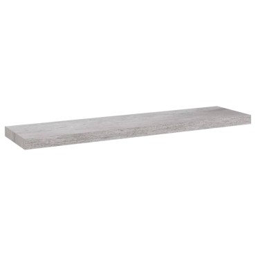 vidaXL Ράφια Τοίχου 4 τεμ. Γκρι Σκυροδέματος 90x23,5x3,8cm MDF