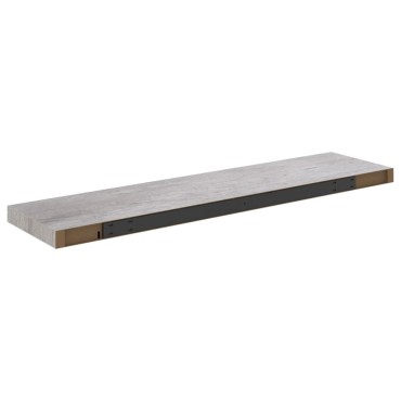 vidaXL Ράφια Τοίχου 4 τεμ. Γκρι Σκυροδέματος 90x23,5x3,8cm MDF