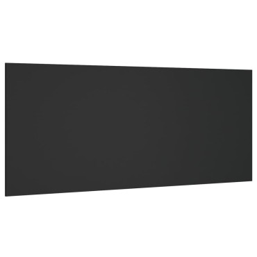 vidaXL Κεφαλάρι Κρεβατιού Μαύρο 200x1,5x80cm από Επεξεργασμένο Ξύλο 1 τεμ.